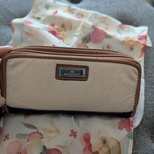 Minicci Cream and Brown Women's Wallet